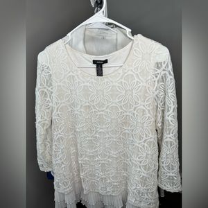 Alfani small white sweater